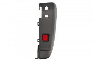Flaps bara protectie Spate Dreapta cu reflector, negru, TUV potrivit CITROEN JUMPER I, JUMPER II; FIAT DUCATO; PEUGEOT BOXER 2006-2014