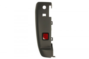 Flaps bara protectie Spate Stanga cu reflector, gri, TUV potrivit CITROEN JUMPER I, JUMPER II; FIAT DUCATO; PEUGEOT BOXER 2006-2014