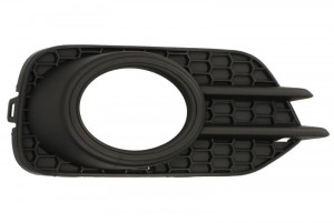 Grila bara Dreapta cu locas proiector, plastic, negru potrivit VW TIGUAN 2007-2018 2007-2016