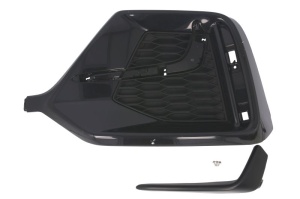 Grila bara dreapta potrivit Honda CIVIC X 2015-2018 - plastic, negru-mat