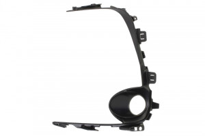 Grila bara fata dreapta cu locas lampa ceata, plastic, negru potrivit TOYOTA COROLLA SDN E21 03.19-05.22 - Img 2