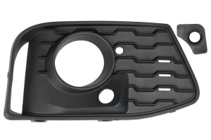 Grila bara fata dreapta potrivit BMW 2 Active Tourer F45, F46, 2 Gran Tourer F46 2014-2018 - negru-mat, cu gauri pentru senzorii de parcare