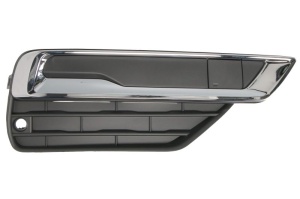 Grila bara fata potrivit Volvo XC90 II 2014-2020 - plastic, negru, cadru cromat