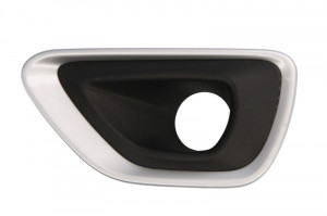 Grila bara fata Stanga cu locas proiector, aluminiu/negru potrivit JEEP GRAND CHEROKEE IV dupa 2013