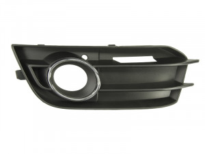Grila bara fata stanga potrivit AUDI A1 2010-2014 - cu locas proiectoare, negru/crom
