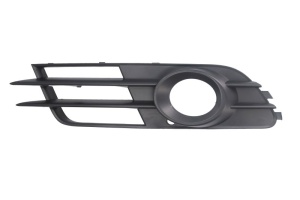 Grila bara fata Stanga potrivit AUDI A6 C7 2010-2018 2010-2014 - (cu orificii proiector ceata, negru) - Img 2