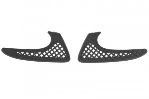 Grila bara Spate Dreapta/Stanga 2 buc. set, 3D, plastic, negru potrivit FIAT PUNTO, PUNTO EVO/HATCHBACK, PUNTO/HATCHBACK dupa 1999 1999-2003