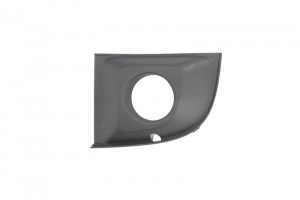 Grila bara Stanga cu locas proiector, plastic, negru, TUV potrivit ABARTH 500 / 595 / 695, 500C / 595C / 695C; FIAT 500 dupa 2007 dupa 2007
