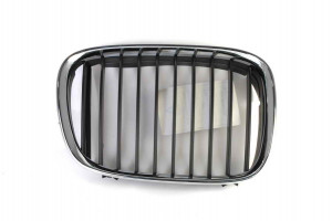 Grila radiator Dreapta potrivit BMW 5 (E39) 2.0-4.9 1995-2004 pana in 2000 - (crom/negru)