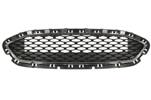 Grila radiator potrivit FORD FIESTA VII 1.0-1.5D dupa 2017 - (diesel; pieptene, cu cadru, crom/negru)