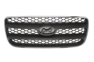 Grila radiator potrivit HYUNDAI SANTA FÉ II 2.0D/2.2D/2.7 2006-2012 pana in 2009 - (GL/GLS/SE, crom/negru)