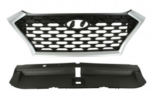 Grila radiator potrivit HYUNDAI TUCSON 1.6-2.0D 2015-2020 2018-2020 - (crom/negru)