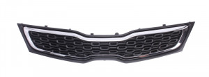 Grila radiator potrivit KIA RIO II, RIO III 1.1D-1.6 2005-2017 - (salon, crom/negru) - Img 2