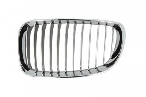 Grila radiator Stanga potrivit BMW 1 (E81), 1 (E82), 1 (E87), 1 (E88) 1.6-3.0 2004-2013 pana in 2013 - (crom/negru)