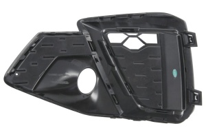 Grila ventilatie bara fata dreapta potrivit AUDI A4 B9 dupa 2019 - (plastic, negru/negru lucios, S-LINE) - Img 2