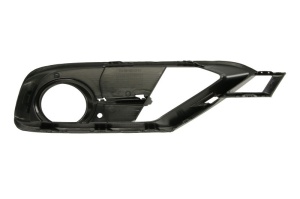 Grila ventilatie bara fata dreapta potrivit BMW 3 F30, F31, F80 2011-2015 - (cu orificii pentru sipci, negru-mat, SPORT) - Img 2