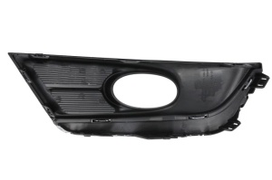 Grila ventilatie bara fata dreapta potrivit HONDA CR-V V 2016-2023 - (cu dungi crom, cu orificii lampa ceata, plastic, negru) - Img 2