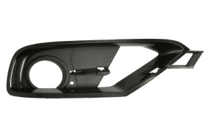 Grila ventilatie bara fata stanga potrivit BMW 3 F30, F31, F80 2011-2015 - (cu orificii pentru sipci, negru-mat, SPORT)