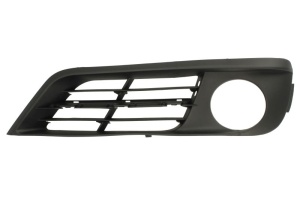 Grila ventilatie bara fata stanga potrivit BMW 5 GRAN TURISMO F07 2013-2017 - (cu orificii lampa ceata, plastic, negru)