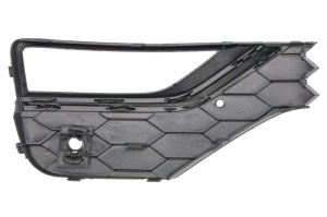 Grila ventilatie bara fata stanga potrivit VW AMAROK 2H 2016-2022 - (cu dungă neagra, cu orificii lampa ceata, plastic, negru) - Img 2