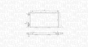 Intercooler AUDI 80 1.6D-2.0 09.86-10.91 - Img 1