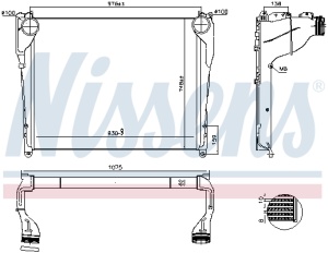 Intercooler EURO 6 potrivit MERCEDES ACTROS MP4 / MP5, ANTOS, AROCS 471.943-OM936.916 07.11- - Img 3
