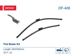 Lamela stergator fata (2buc) Flat Blades 650/500mm potrivit BMW IX3 (G08) X3 (G01) X3 (G01, F97, G08) X4 (G02, F98); JAGUAR E-PACE 08.17- - Img 3
