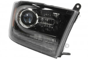 Lampa fata Dreapta (HIR2/LED, manual, fara ECE, culoare: negru) potrivit RAM 1500, 2500, 3500 2013-2015