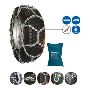 Lanturi auto zapada VERIGA, camion, certificat o-NORM, marime: 11.00-20; 12-22.5 MICH XD; 305/75-24.5; 305/85-22.5; 315/75-24.5; 315/80-22.5; 315/80-22.5 BRIDG M; 315/80-22.5 MICH XD; 315/80-22.5 SEMPERIT; 445 - Img 3