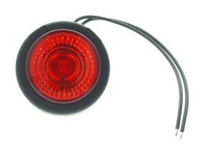 Lumina clarificare lumini stanga/dreapta, forma: rotund, rosu, LED, 12/24V - Img 1