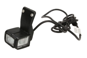 Lumina clarificare stanga; SUPERPOINT IV, portocaliu/rosu/alb, LED, inaltime 98mm; latime 54mm; adancime 64mm, în relief, lungime cablu 2000mm, cu cuier, 24V (conector: CLICK-IN, SUPERPOINT IV) - Img 3