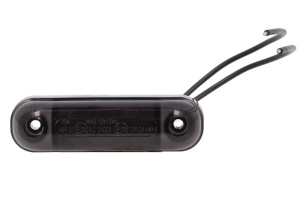 Lumina delimitare stanga/dreapta, forma: oval, fumuriu/alb, LED, inaltime 24mm; latime 84mm; adancime 25mm lungime cablu 240mm, 12/24V (IP6K9K) - Img 1