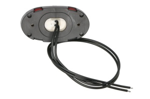 Lumina delimitare stanga/dreapta, forma: oval, rosu/alb, LED, inaltime 75mm; latime 39,5mm; adancime 31mm lungime cablu 380mm, fara prindere, 12/24V (IP6K9K) - Img 2
