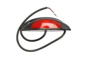 Lumina delimitare stanga/dreapta, rosu/alb, LED, inaltime 125mm; latime 39mm; adancime 32mm lungime cablu 500mm, fara prindere, 9/32V - Img 2