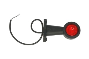 Lumina delimitare stanga/dreapta, rosu/alb, LED lungime cablu 450mm, pe brațul mediu-lung, 12/24V - Img 1