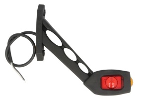 Lumina delimitare stanga, portocaliu/rosu/alb, LED, inaltime 167mm; latime 35,5mm; adancime 178mm lungime cablu 350mm, pe brațul lung, 12/24V - Img 2