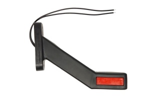 Lumina delimitare stanga, portocaliu/rosu/alb, LED lungime cablu 240mm, pe brațul lung, 12/24V (tip: neon) - Img 1