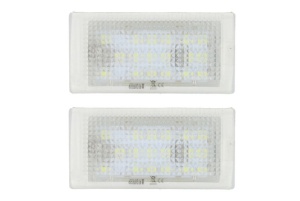 Lumina numar inmatriculare, culoare lumina: alb; set, 12V, cu aprobare circulatie potrivit BMW 3 (E46) 12.98-12.07 - Img 1