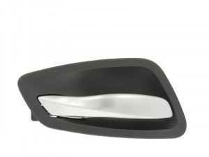 Maner usa fata/spate stanga interior, negru/crom, BMW Seria 3, X5, X6 intre 2004-2014 - Img 1