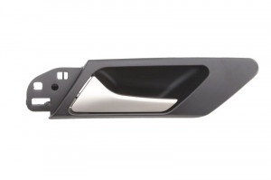 Maner usa fata/spate stanga interior, negru/crom, VW GOLF intre 2008-2013 - Img 1