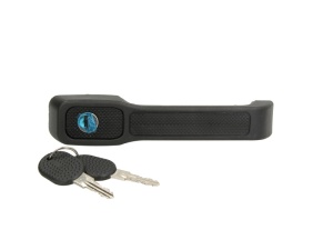 Maner usa Fata Stanga (cu cheie, extern, cu incuietoare, negru) potrivit FIAT UNO 0.9-1.9D 01.83-06.06 - Img 1
