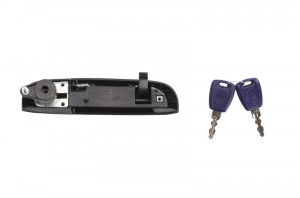 Maner usa Fata Stanga potrivit FIAT PANDA, PANDA/HATCHBACK 0.9-1.4CNG dupa 2003 - (cu cheie, extern, cu incuietoare, negru) - Img 2