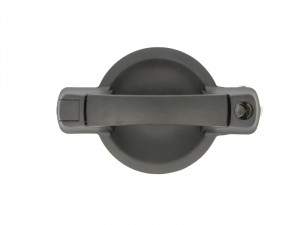 Maner usa glisanta Stanga Spate potrivit FIAT DOBLO I 2001-2010 - (exterior, cu gaura pentru incuietoare; negru)