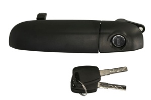Maner usa Stanga Fata potrivit FIAT PANDA 312 dupa 2012 - (cu cheie; exterior; nu pt vopsire/textura neagra)