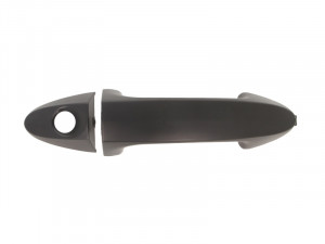 Maner usa Stanga Fata potrivit FORD FIESTA VI 2008-2013 - (exterior, cu gaura pentru incuietoare; negru/grund)