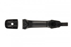 Maner usa Stanga Fata potrivit VOLVO C30, S40 II, S80 II, V50, V70 III, XC60 I, XC70 II 2004-2017 - (exterior, cu gaura pentru incuietoare; textura neagra) - Img 2
