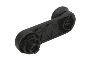 Manivela geam Dreapta/Stanga potrivit OPEL MOVANO A; RENAULT CLIO II, CLIO II/HATCHBACK, MASTER II, MASTER PRO, MEGANE I, MEGANE I CLASSIC, MEGANE I COACH dupa 1995 - (negru) - Img 2