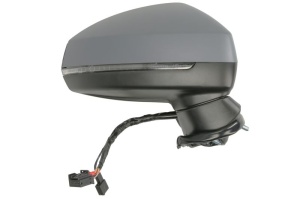 Oglinda dreapta electric, cu memorie, asferic, cu incalzire, asistent de schimbare a benzii, grund, rabatabil electric, cu semnalizator potrivit AUDI A3 8V 04.12-05.20 - Img 2