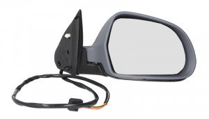 Oglinda dreapta potrivit SKODA OCTAVIA 2008-2013 - electrica incalzita, grunduita, cu lumina