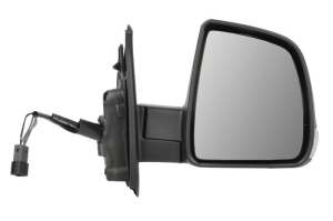 Oglinda exterioara dreapta potrivita Fiat DOBLO II; Opel COMBO D 2014-2022 - convexa, captuseala, cu senzor de temperatura, prevopsit (grund)